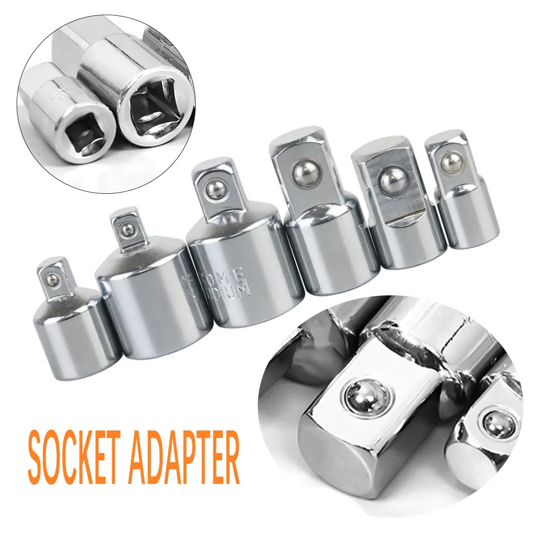 1/4" 3/8" 1/2" Ratchet Wrench Adapter Chrome Vanadium Steel Sleeve Drive Socket Converter Wrench-sleeve Joint Multi Hand Tools
1/4" 3/8" 1/2" Ratchet Wrench Adapter Chrome Vanadium Steel Sleeve Drive Socket Converter Wrench-sleeve Joint Multi Hand Tools