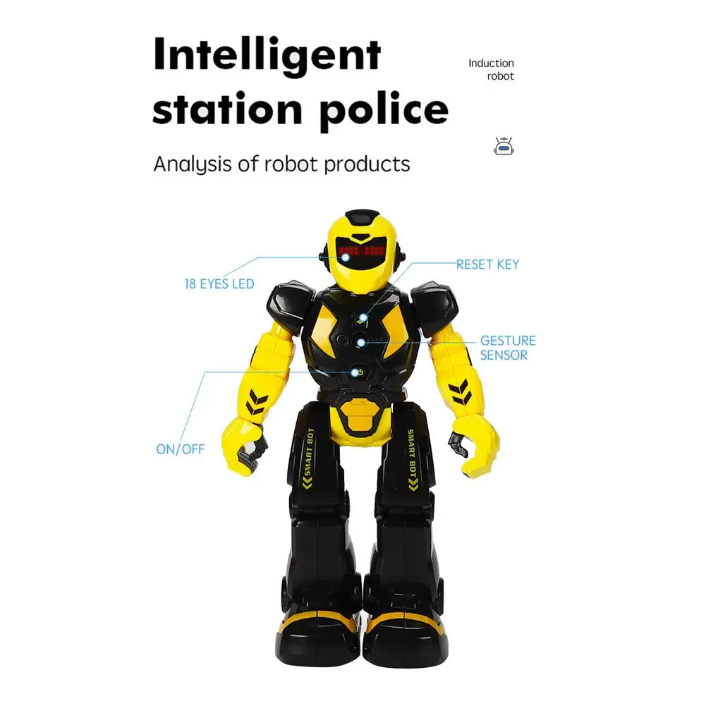 RC Remote Control Robot Smart Action Walk Sing Dance Action Figure Gesture Sensor Toys Gift Robot USB Charging Dancing for child
RC Remote Control Robot Smart Action Walk Sing Dance Action Figure Gesture Sensor Toys Gift Robot USB Charging Dancing for child