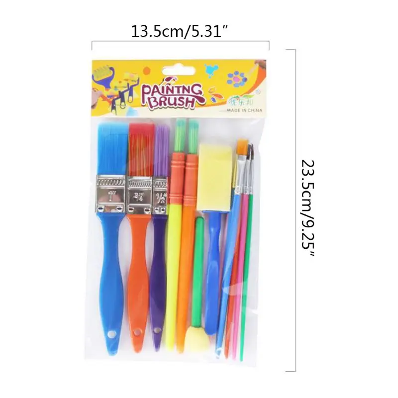 15Pcs/Set Kids Painting Brush Sponge Kit All Purpose Kids' Paint Brush Set
15Pcs/Set Kids Painting Brush Sponge Kit All Purpose Kids' Paint Brush Set
