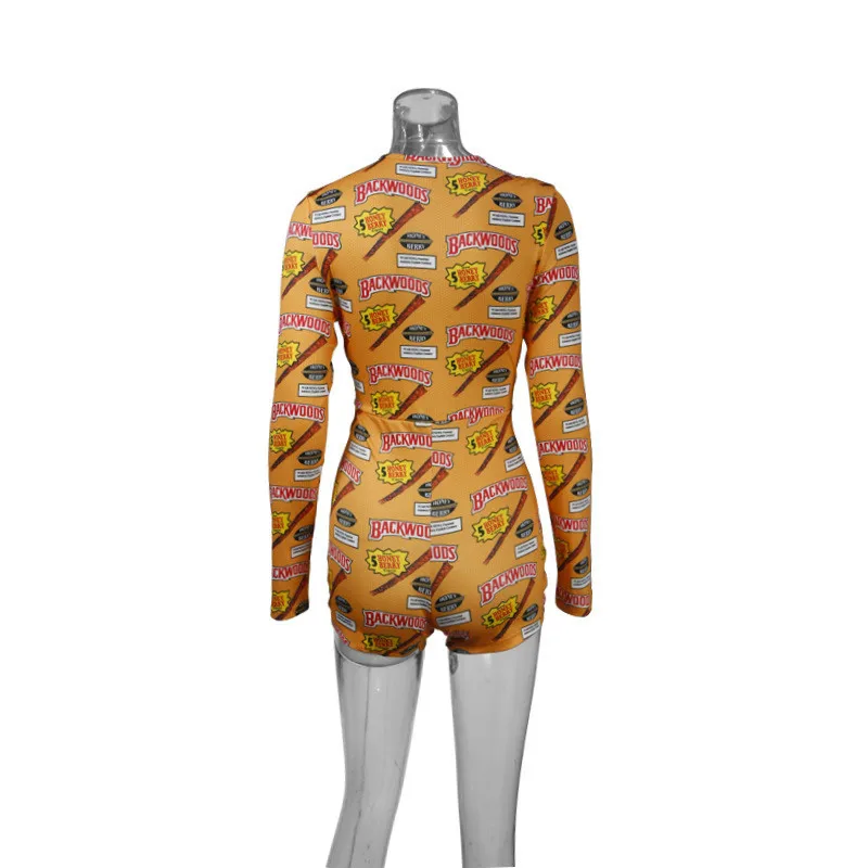 Womens Sexy V-Neck Long Sleeve Bodycon Casual Print Button Sleepwear Autumn Jumpsuit Shorts Romper
Womens Sexy V-Neck Long Sleeve Bodycon Casual Print Button Sleepwear Autumn Jumpsuit Shorts Romper