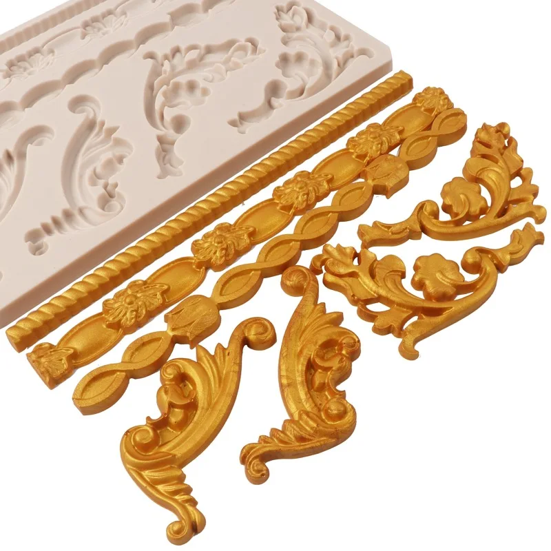 New Relief Surround Silicone Mold For Fondant Chocolate Epoxy Sugarcraft Mould Pastry Cupcake Decorating Kitchen Accessories
New Relief Surround Silicone Mold For Fondant Chocolate Epoxy Sugarcraft Mould Pastry Cupcake Decorating Kitchen Accessories