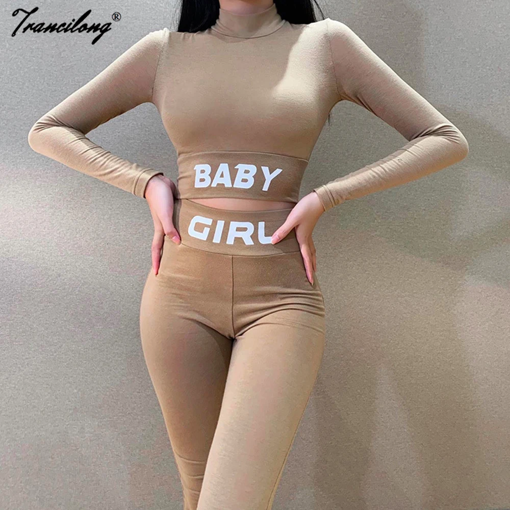 Letter Print Slim Women Two Piece Outfits Sweatpants Casual Suit Crop Top Conjunto Mujer Tracksuit Jogger Full Sleeve Streetwear
Letter Print Slim Women Two Piece Outfits Sweatpants Casual Suit Crop Top Conjunto Mujer Tracksuit Jogger Full Sleeve Streetwear