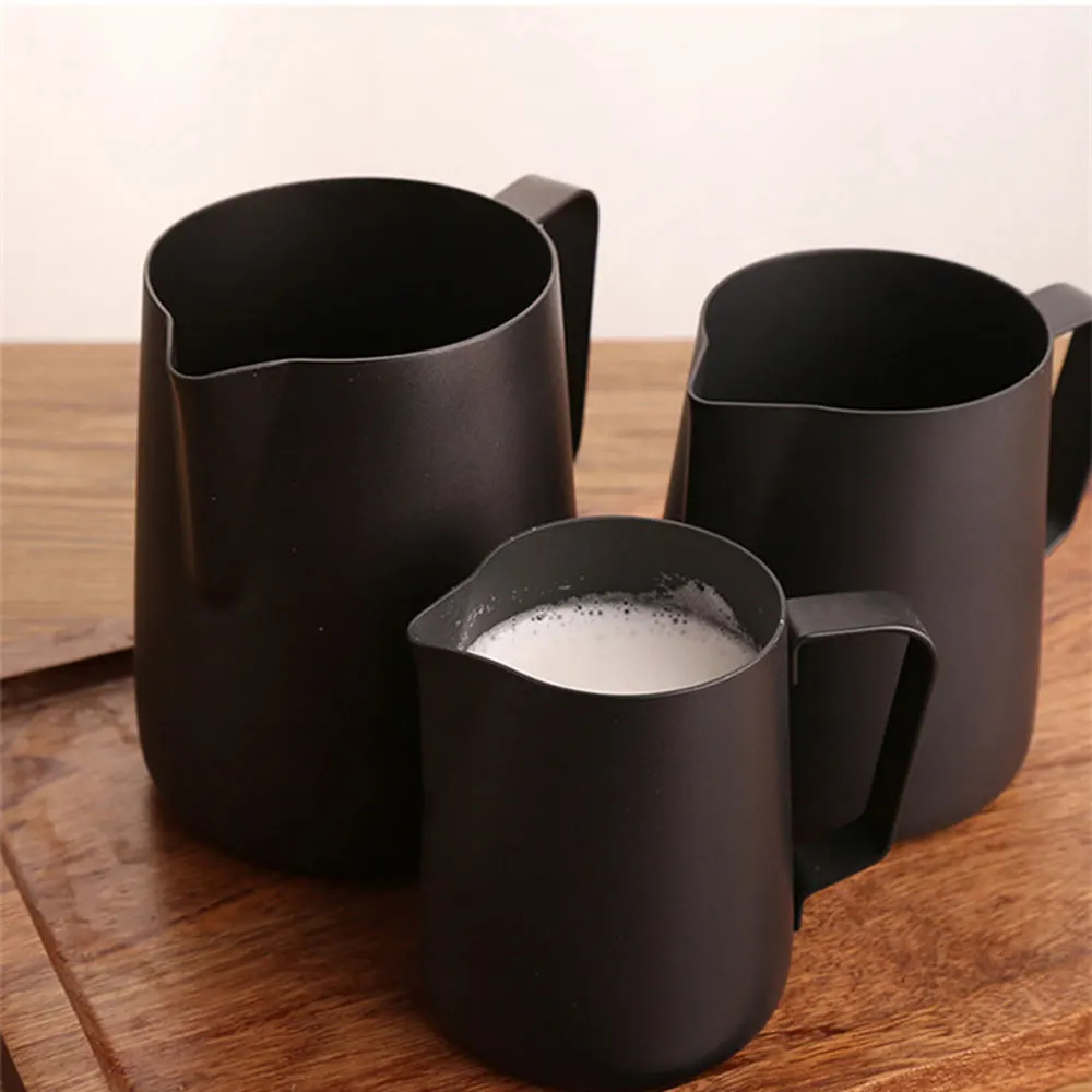 12/20oz Nonstick Stainless Steel Milk Frothing Pitcher Espresso Coffee Barista Craft Latte Cappuccino Cream Frothing Jug Pitcher
12/20oz Nonstick Stainless Steel Milk Frothing Pitcher Espresso Coffee Barista Craft Latte Cappuccino Cream Frothing Jug Pitcher
