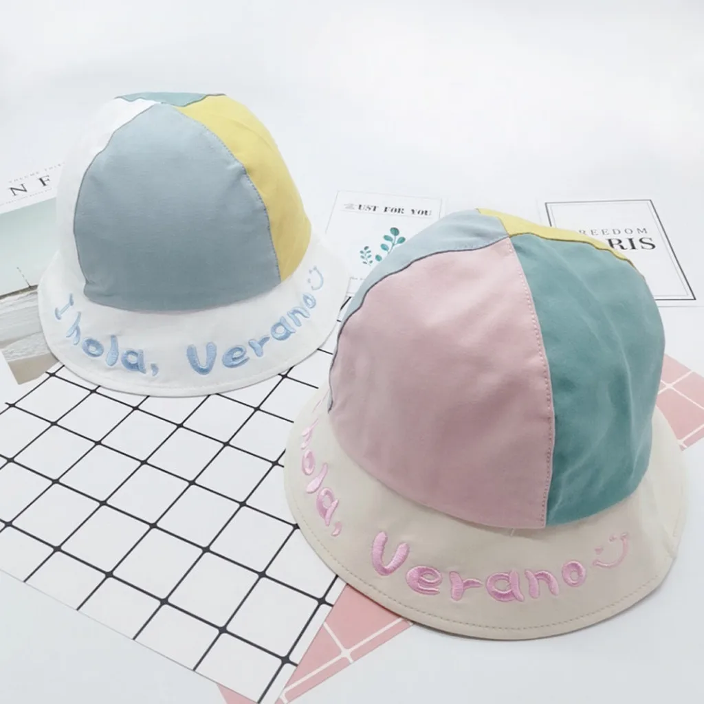 Fashion Kids Hats Kids Summer Patchwork Letter Sun Protection Hat Sunscreen Cap For Girls Boys Newborn Photography Props Gorros
Fashion Kids Hats Kids Summer Patchwork Letter Sun Protection Hat Sunscreen Cap For Girls Boys Newborn Photography Props Gorros