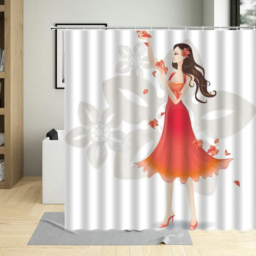 Cartoons Fashion Pretty Girl Bath Curtains Waterproof Polyester Fabric Bathroom Shower Curtain Home Decor Screens With Hooks
Cartoons Fashion Pretty Girl Bath Curtains Waterproof Polyester Fabric Bathroom Shower Curtain Home Decor Screens With Hooks