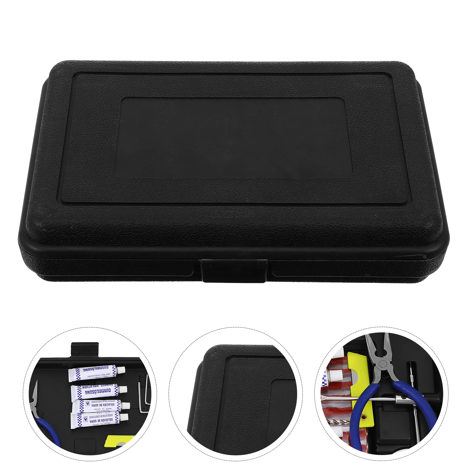 56pcs Auto Car Bike Tire Repair Tool Kit in Box Bicycle Tubeless Tyre Repair Tools Vehicle Wheel Tire Puncture Mending Set
56pcs Auto Car Bike Tire Repair Tool Kit in Box Bicycle Tubeless Tyre Repair Tools Vehicle Wheel Tire Puncture Mending Set