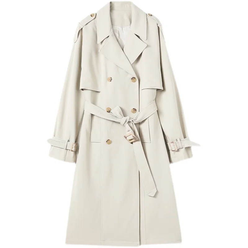 Temperament British style small windbreaker women's medium and long 2021 new spring and autumn fashion casual loose coat
Temperament British style small windbreaker women's medium and long 2021 new spring and autumn fashion casual loose coat