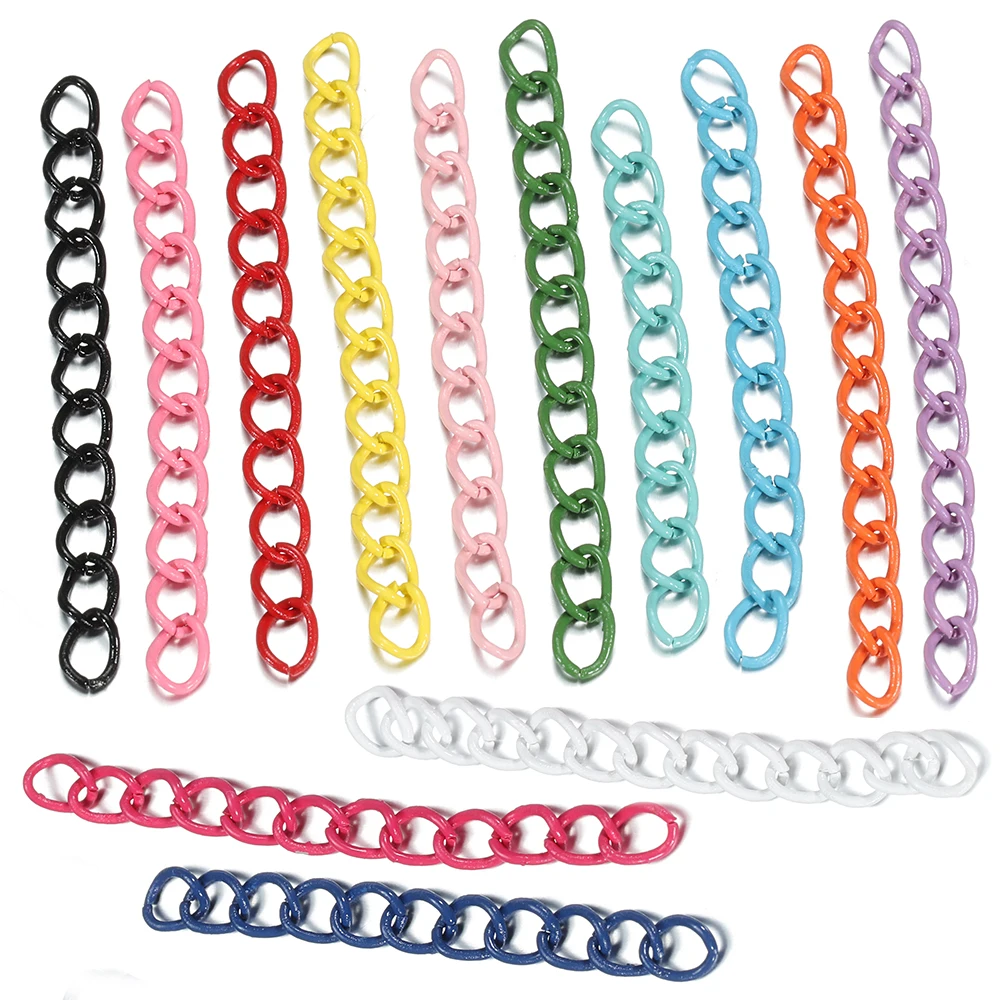 30pcs 4.5cm Colourful Necklace Extension Chain Bulk Bracelet Extended Chains Tail Extender For DIY Jewelry Making Supplies
30pcs 4.5cm Colourful Necklace Extension Chain Bulk Bracelet Extended Chains Tail Extender For DIY Jewelry Making Supplies