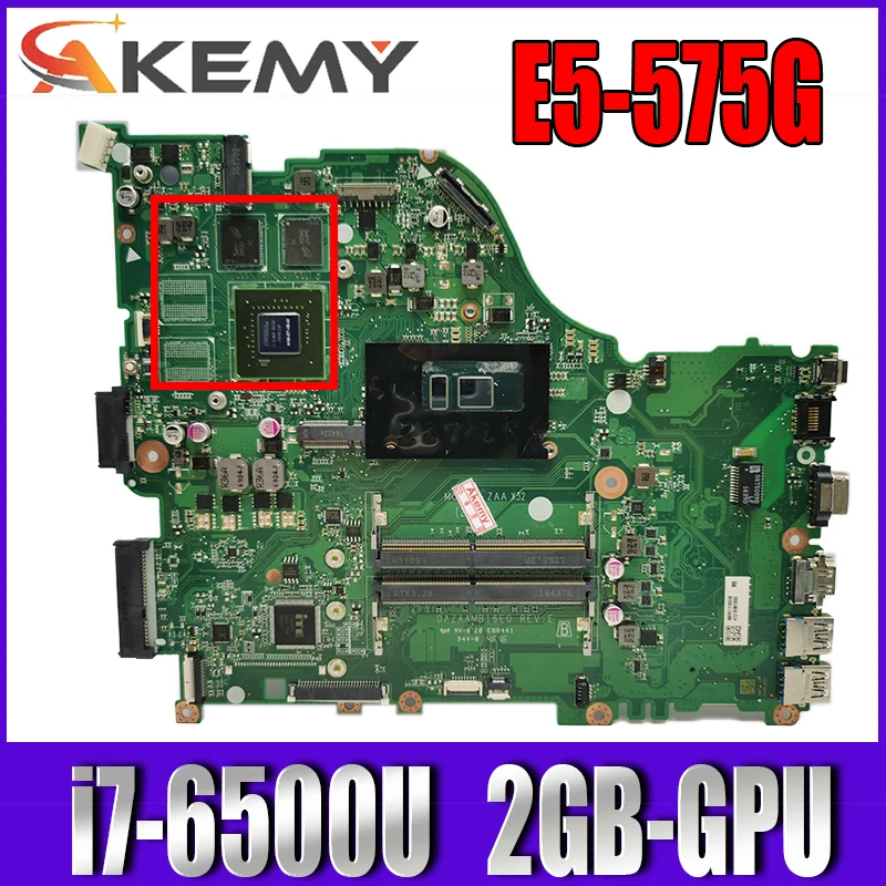 Akemy DAZAAMB16E0 for ACER E5-575G E5-574G F5-573G E5-575 Laptop motherboard CPU i7 6500U GPU 2G DDR4 Test OK Mainboard
Akemy DAZAAMB16E0 for ACER E5-575G E5-574G F5-573G E5-575 Laptop motherboard CPU i7 6500U GPU 2G DDR4 Test OK Mainboard