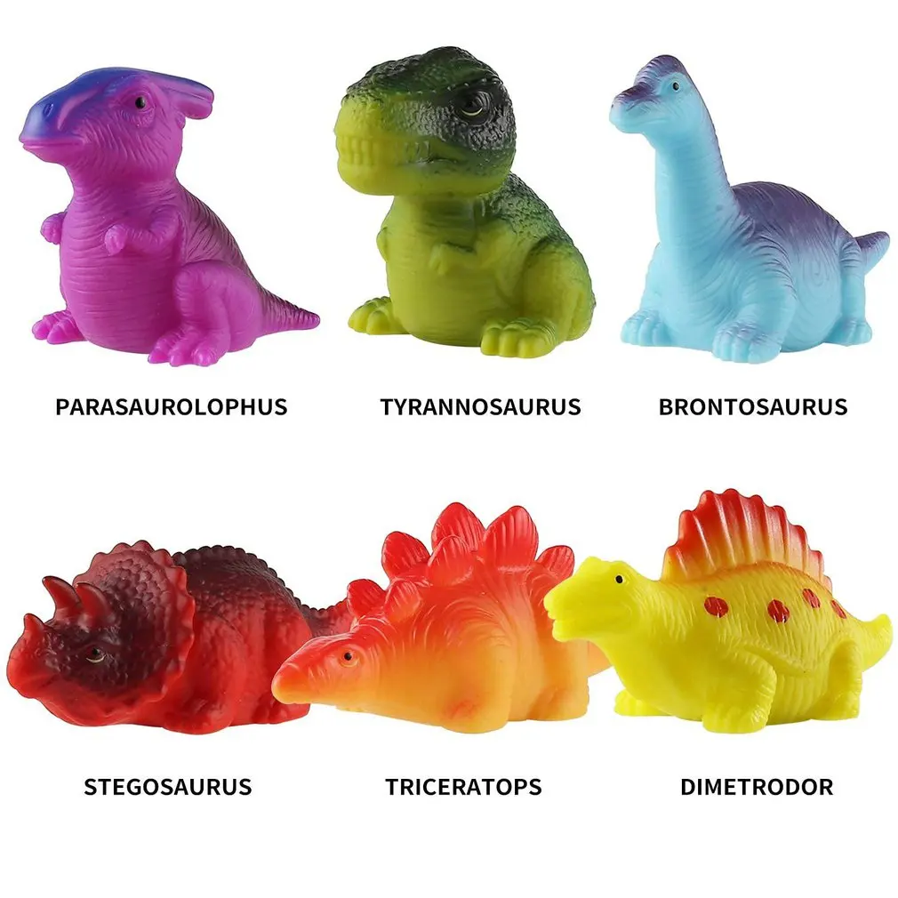 6pcs Light-Up Floating Dinosaur Bath Toys Set For Toddler Water Bathtub Shower Pool Bath Toy For Children Preschool
6pcs Light-Up Floating Dinosaur Bath Toys Set For Toddler Water Bathtub Shower Pool Bath Toy For Children Preschool