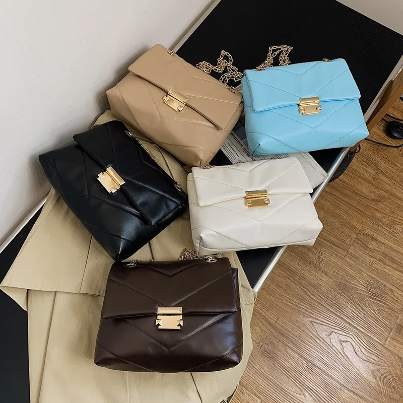 Women Chain Solid Color Crossbody Bags Women 2021 Summer Female PU Leather Flap Daily Shoulder Pouch Ladies Simple Versatile Bag
Women Chain Solid Color Crossbody Bags Women 2021 Summer Female PU Leather Flap Daily Shoulder Pouch Ladies Simple Versatile Bag