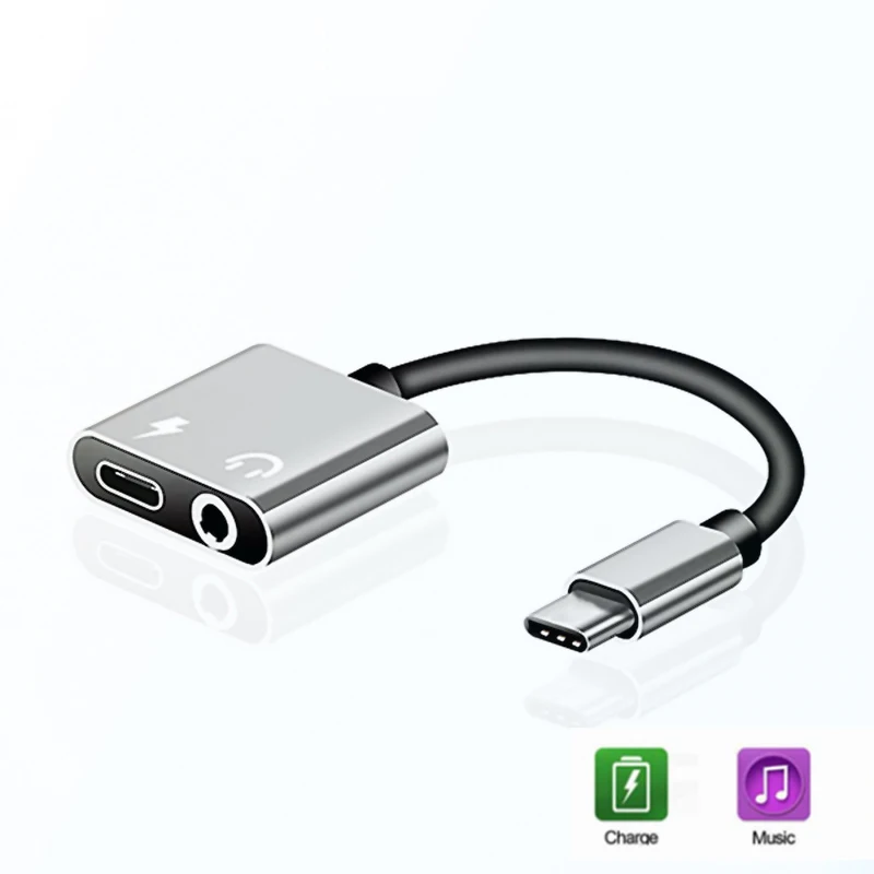 Type C To 3.5mm Charge Audio Adapter 2 in 1 USB C Splitter Headphone AUX Audio Cable For Xiaomi 6 8 Mix 2S Huawei Mate10 P20 Pro
Type C To 3.5mm Charge Audio Adapter 2 in 1 USB C Splitter Headphone AUX Audio Cable For Xiaomi 6 8 Mix 2S Huawei Mate10 P20 Pro