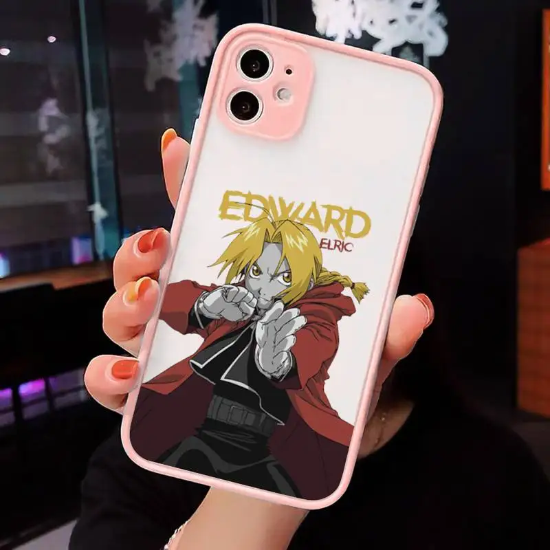 Fullmetal Alchemist Brotherhood Phone Cases Matte transparent For Pink iPhone 12 Mini 11 Pro XR XS Max 7 8 Plus X Back Cover
Fullmetal Alchemist Brotherhood Phone Cases Matte transparent For Pink iPhone 12 Mini 11 Pro XR XS Max 7 8 Plus X Back Cover