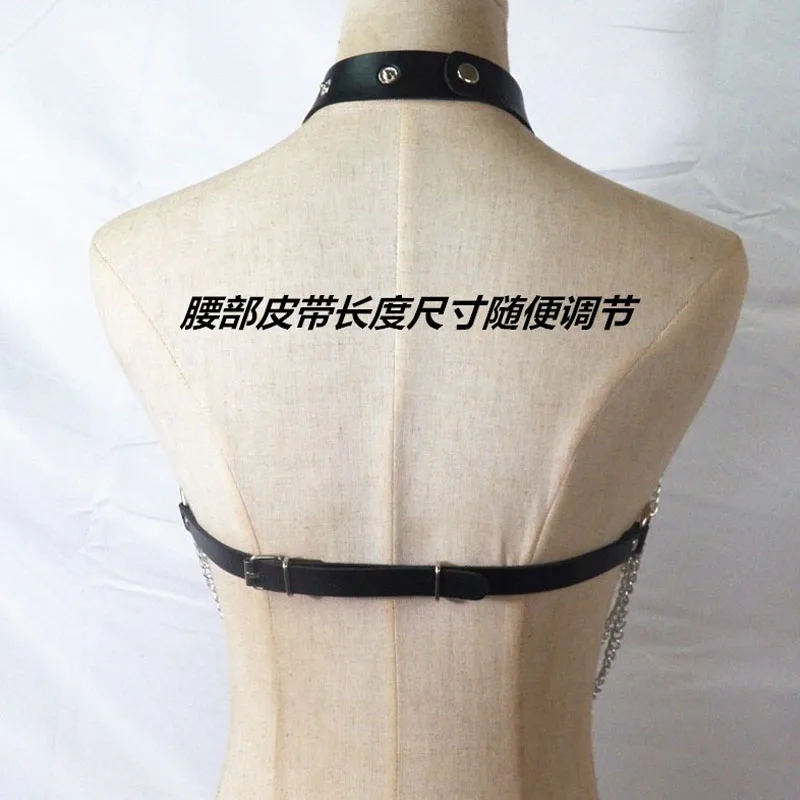 Metal China Harness Cage Bra Leather Halter belts Garters Body Bondage Lingerie Gothic Harness Punk Sexy Harness Adjustable
Metal China Harness Cage Bra Leather Halter belts Garters Body Bondage Lingerie Gothic Harness Punk Sexy Harness Adjustable
