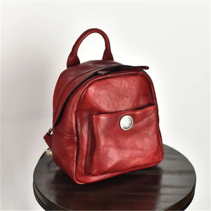 Original design first layer cowhide handmade vegetable tanned leather multifunctional backpack female retro leather handbag
Original design first layer cowhide handmade vegetable tanned leather multifunctional backpack female retro leather handbag