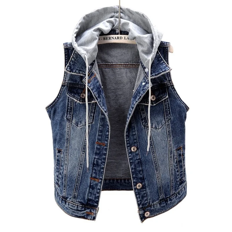 Women Casual Outwear Jeans Sleeveless Jacket Streetwear Plus Size 5XL Denim Vest Hoody Waistcoat Short Outwear Top Slim Fit Vest
Women Casual Outwear Jeans Sleeveless Jacket Streetwear Plus Size 5XL Denim Vest Hoody Waistcoat Short Outwear Top Slim Fit Vest