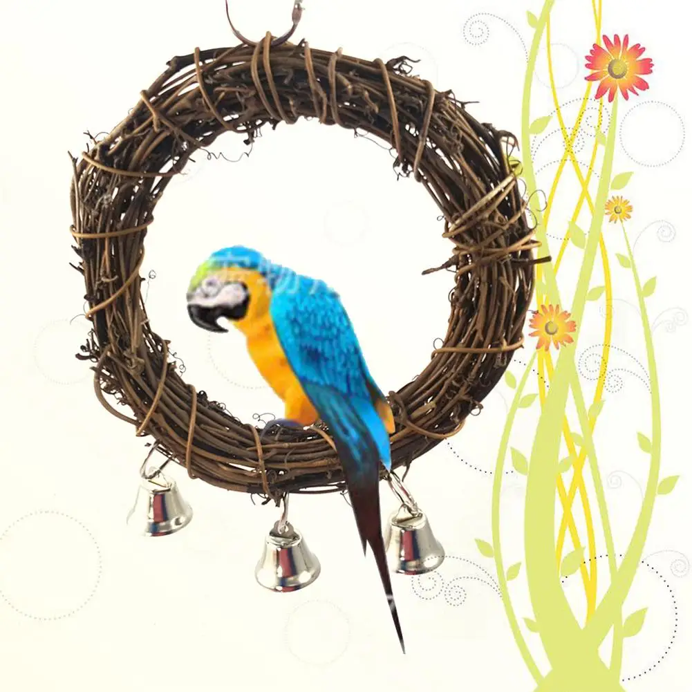 1Pcs 15cm Vine Swing Hanging Climbing Chews Bite Cage Rattan Ring Parrot Pet Bird Toy Bird cage accessories Pet Decor Supplies
1Pcs 15cm Vine Swing Hanging Climbing Chews Bite Cage Rattan Ring Parrot Pet Bird Toy Bird cage accessories Pet Decor Supplies