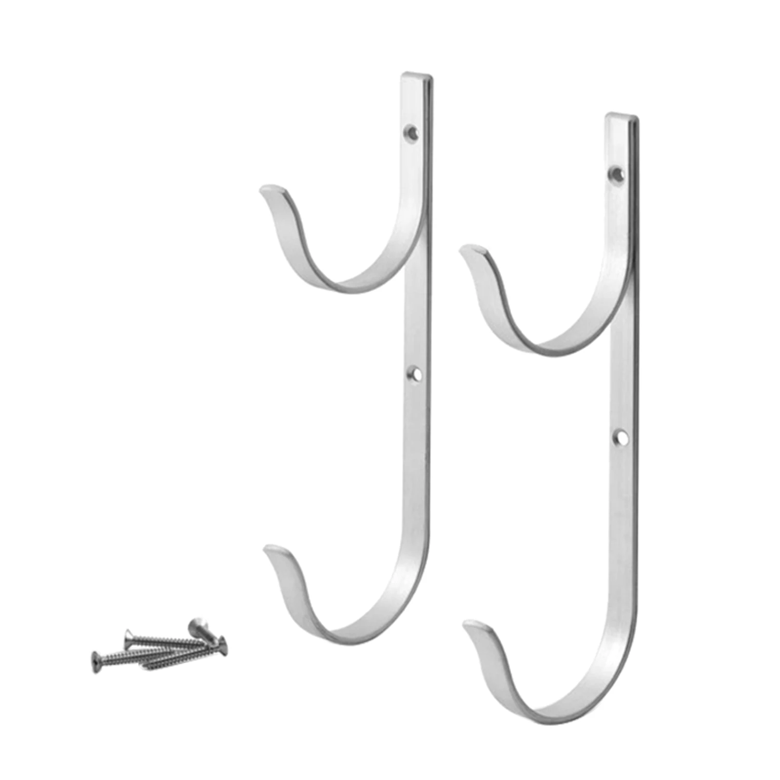 Pool Pole Hanger 2pcs Silver Aluminium Holder Set Swimming Pool Aluminum Pole Hanger Hook for Telescoping Poles
Pool Pole Hanger 2pcs Silver Aluminium Holder Set Swimming Pool Aluminum Pole Hanger Hook for Telescoping Poles