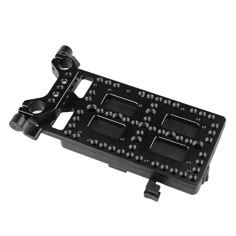 V Lock Battery Mount Plate with 15mm Rod Clamp Power Supply Splitter for DSLR Rig System
V Lock Battery Mount Plate with 15mm Rod Clamp Power Supply Splitter for DSLR Rig System