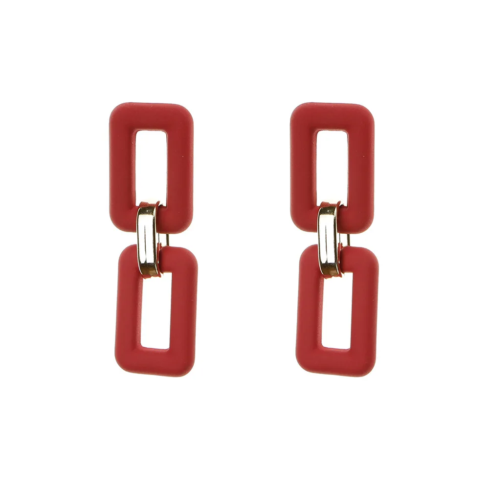 Vintage Big Geometric Rectangle Round Tassel Chain Drop Earrings For Women Harajuku Red Resin Long Dangle Earring Female Jewelry
Vintage Big Geometric Rectangle Round Tassel Chain Drop Earrings For Women Harajuku Red Resin Long Dangle Earring Female Jewelry
