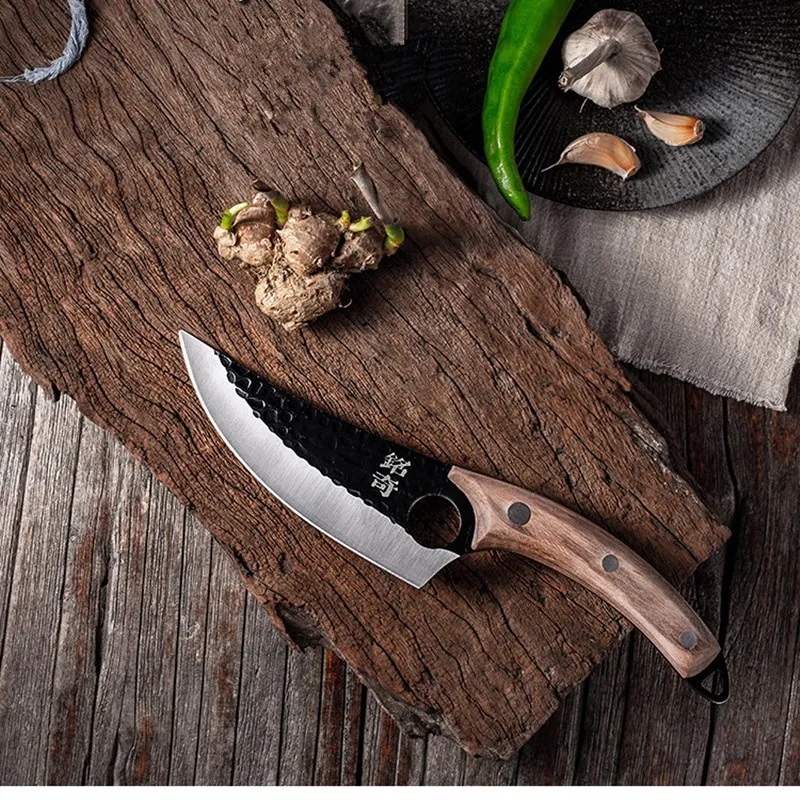 Chinese Handmade Forged Stainless Steel Patterned Butcher Knife Slaughterhouse Professional Boning Knives Kill Sheep Pork Tool
Chinese Handmade Forged Stainless Steel Patterned Butcher Knife Slaughterhouse Professional Boning Knives Kill Sheep Pork Tool