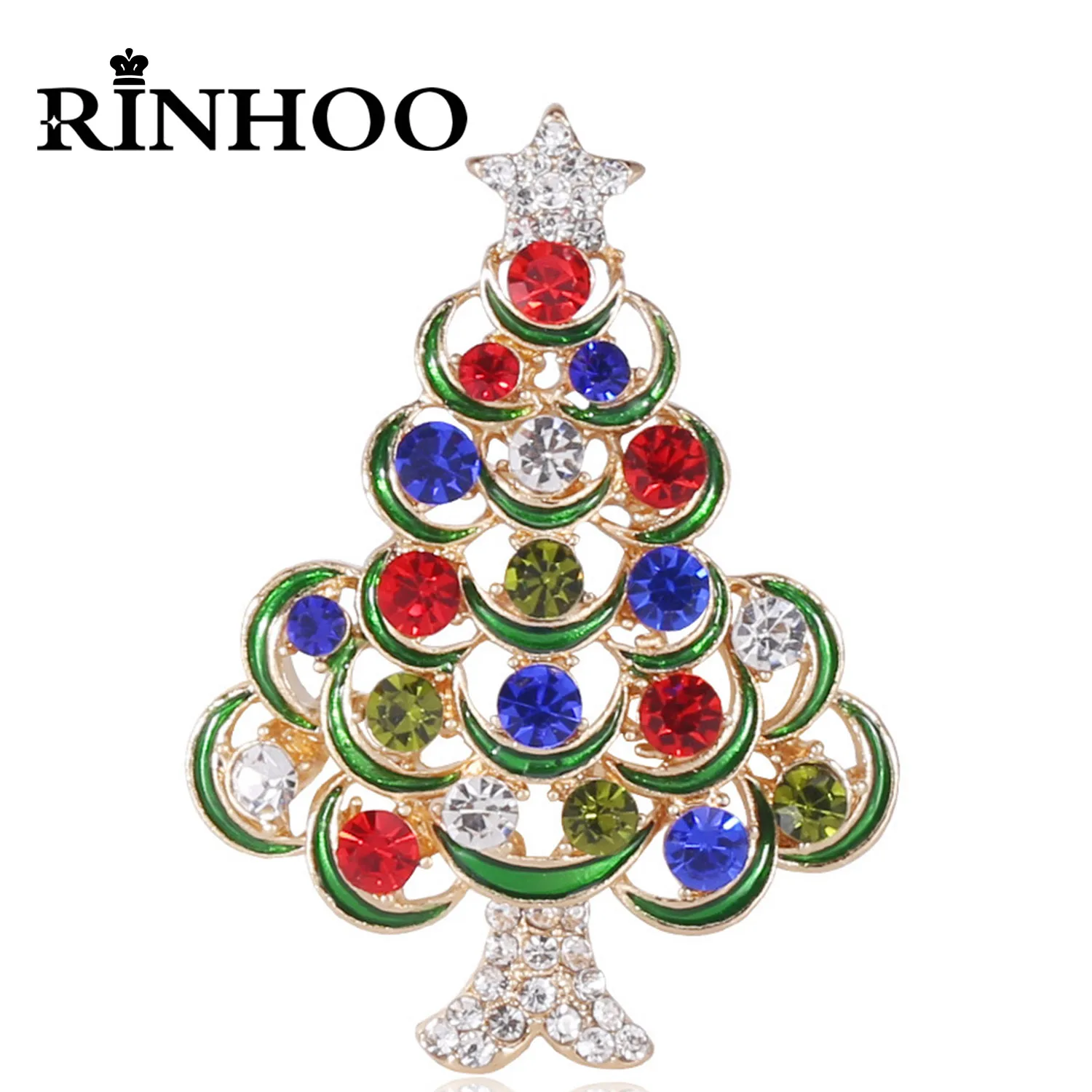 Rinhoo Merry Christmas Brooches Colorful Full Rhinestone Xmas Tree Jingle Bells Enamel Lapel Pins Badge Happy New Year Jewelry
Rinhoo Merry Christmas Brooches Colorful Full Rhinestone Xmas Tree Jingle Bells Enamel Lapel Pins Badge Happy New Year Jewelry