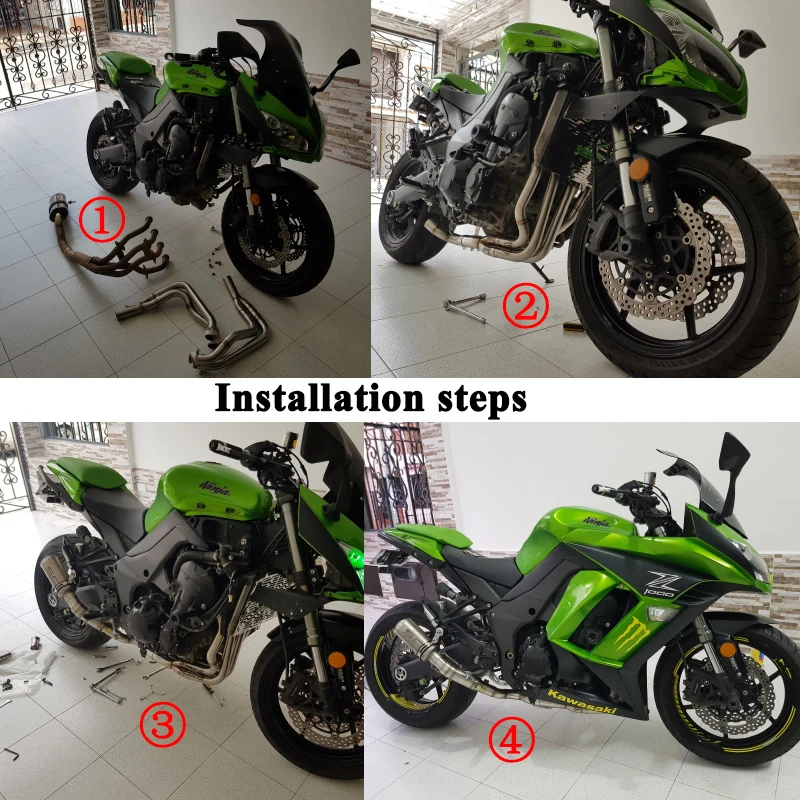 Slip On Nijia 1000 Z1000 Full Exhaust System Link Pipe Header Front Link Pipe With Mid Connect Pipe For Kawasaki Z1000 Dirt Bike
Slip On Nijia 1000 Z1000 Full Exhaust System Link Pipe Header Front Link Pipe With Mid Connect Pipe For Kawasaki Z1000 Dirt Bike