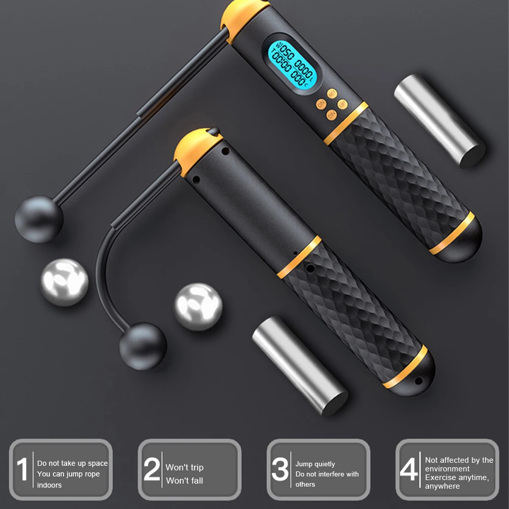 2-in-1 Cordless Jump Rope with Digital Counter Weighted Speed Skipping Rope for Sport Gym Training Weight Loss Home Exercise New
2-in-1 Cordless Jump Rope with Digital Counter Weighted Speed Skipping Rope for Sport Gym Training Weight Loss Home Exercise New