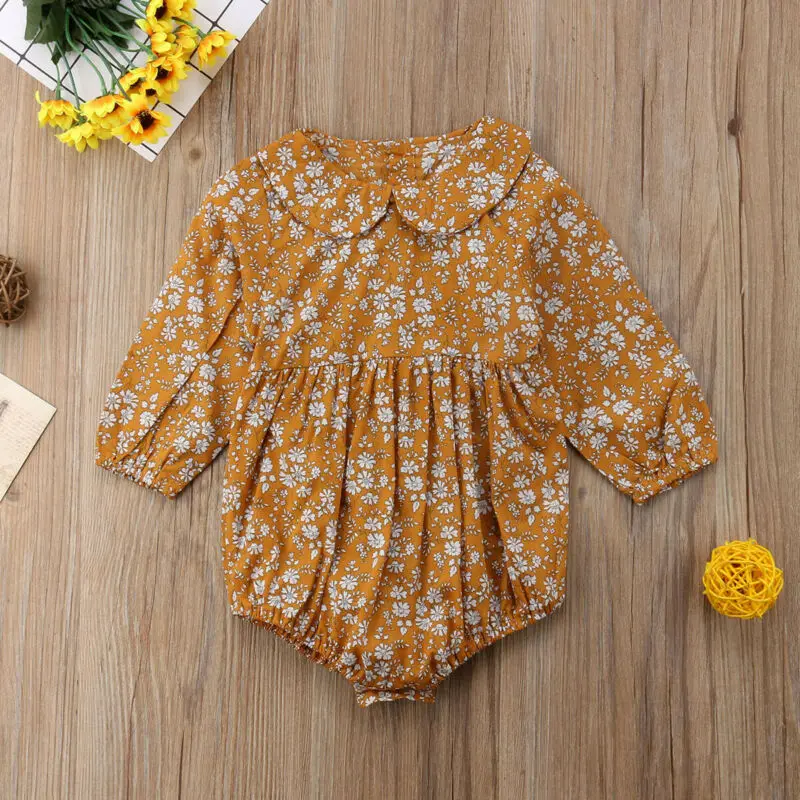 Goocheer 0-24M Newborn Baby Girls Clothing Infant Baby Girls Floral Rompers Long Sleeve Autumn Clothes Jumpsuit Playsuit 
Goocheer 0-24M Newborn Baby Girls Clothing Infant Baby Girls Floral Rompers Long Sleeve Autumn Clothes Jumpsuit Playsuit