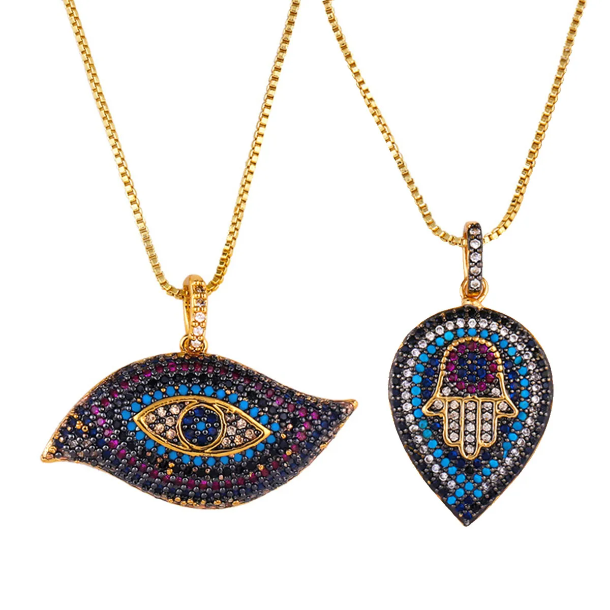 Black Punk CZ Turkish Eye Evil Necklace For Women Gothic Drop Water Hand of Fatima Pendant Choker Mens Chain Zircon Jewelry Gift
Black Punk CZ Turkish Eye Evil Necklace For Women Gothic Drop Water Hand of Fatima Pendant Choker Mens Chain Zircon Jewelry Gift