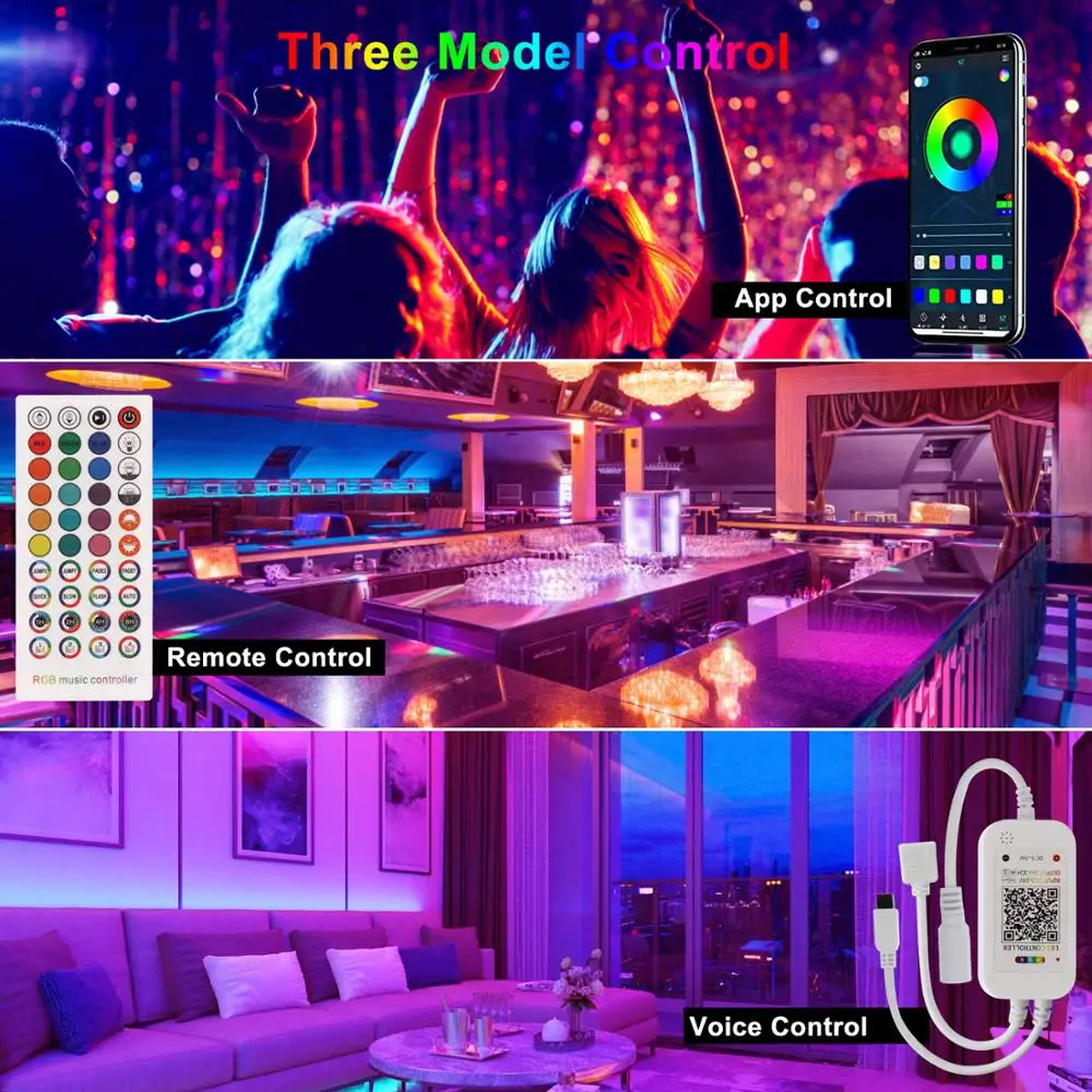 Светодиодная RGB лента SMD5050 многоцветсветильник неоновый светильник с