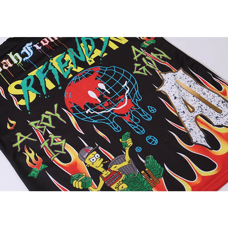 Men Graffiti Cartoon Print Men Tee Shirts Short Sleeve T Shirt Fashion High Street Tees Summer Punk Rock Hipster Tops Streetwear
Men Graffiti Cartoon Print Men Tee Shirts Short Sleeve T Shirt Fashion High Street Tees Summer Punk Rock Hipster Tops Streetwear