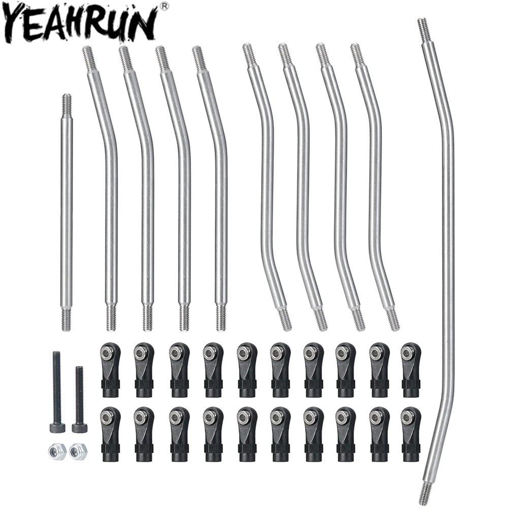 Соединительный стержень из нержавеющей стали YEAHRUN, несобранный комплект со стержнем для 1/10 Axial Wraith 90018 90048 SCX10 SCX10 II 90046
Соединительный стержень из нержавеющей стали YEAHRUN, несобранный комплект со стержнем для 1/10 Axial Wraith 90018 90048 SCX10 SCX10 II 90046