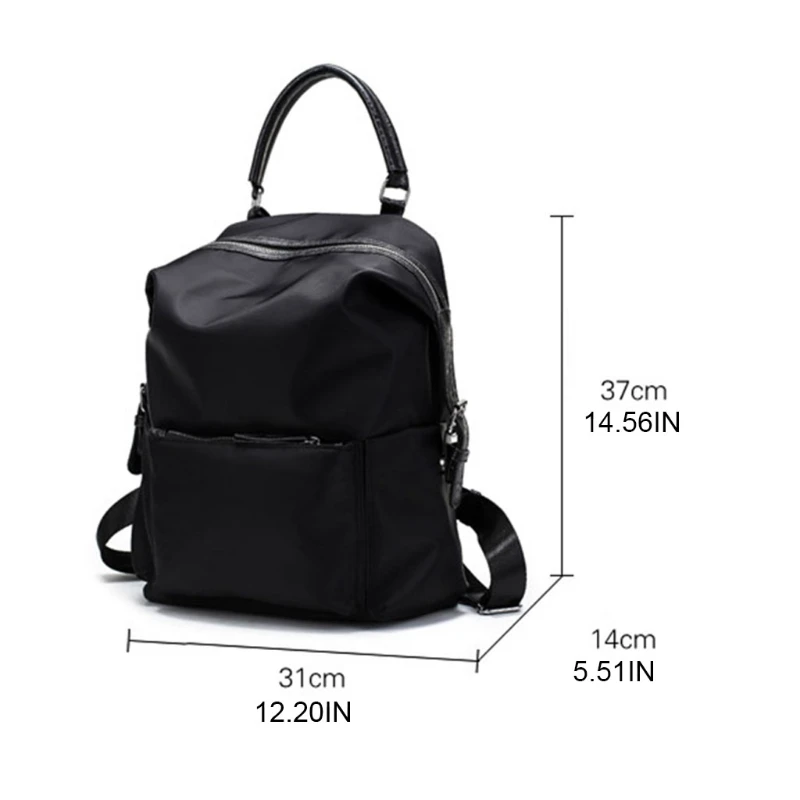 Unisex Black Backpack Women Men Handbag Shoulder Bag 14in Laptop Backpack for Travel School Work
Unisex Black Backpack Women Men Handbag Shoulder Bag 14in Laptop Backpack for Travel School Work