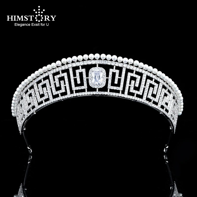 Himstory Famous European Circular Pattern Pearl Tiaras Cubic Zirconia Crowns Prom Wedding Party Bridal Hair Accessories
Himstory Famous European Circular Pattern Pearl Tiaras Cubic Zirconia Crowns Prom Wedding Party Bridal Hair Accessories