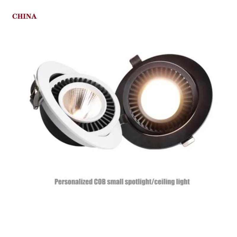 

Dimmable LED Downlight 5w 7w 10w 12w 15w 18w Recessed Ceiling Lamp 360 Degree Rotation spot lights AC 110v 220V Indoor Lighting