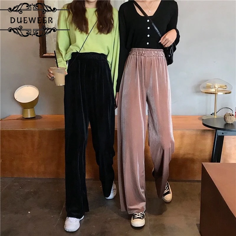 Dueweer Autumn And Winter Women's Trousers Large Size 200 Kg Loose High-Waist Casual Wide-Leg Pants Student Velvet
Dueweer Autumn And Winter Women's Trousers Large Size 200 Kg Loose High-Waist Casual Wide-Leg Pants Student Velvet