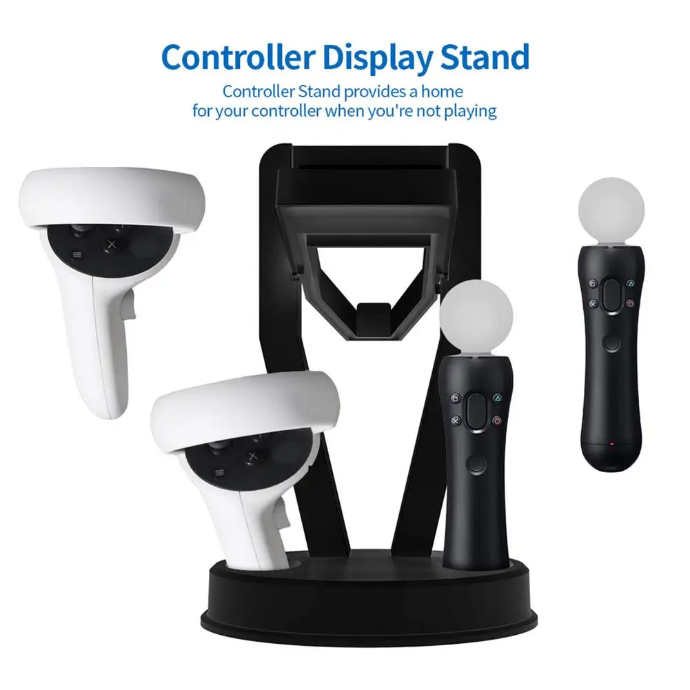 VR Stand For Oculus Quest 2 VR Headset Display Holder Game Controller Storage Stand For OculusGo Rift Rift S Quest 1/2
VR Stand For Oculus Quest 2 VR Headset Display Holder Game Controller Storage Stand For OculusGo Rift Rift S Quest 1/2
