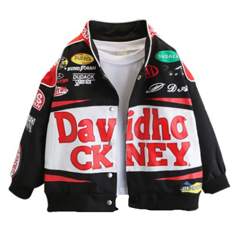 Letter Printed Motorcycle Jacket Boys Suit Fashion Trench Coat Korea Kids Children's Outerwear Children's Windbreaker for Boy
Letter Printed Motorcycle Jacket Boys Suit Fashion Trench Coat Korea Kids Children's Outerwear Children's Windbreaker for Boy