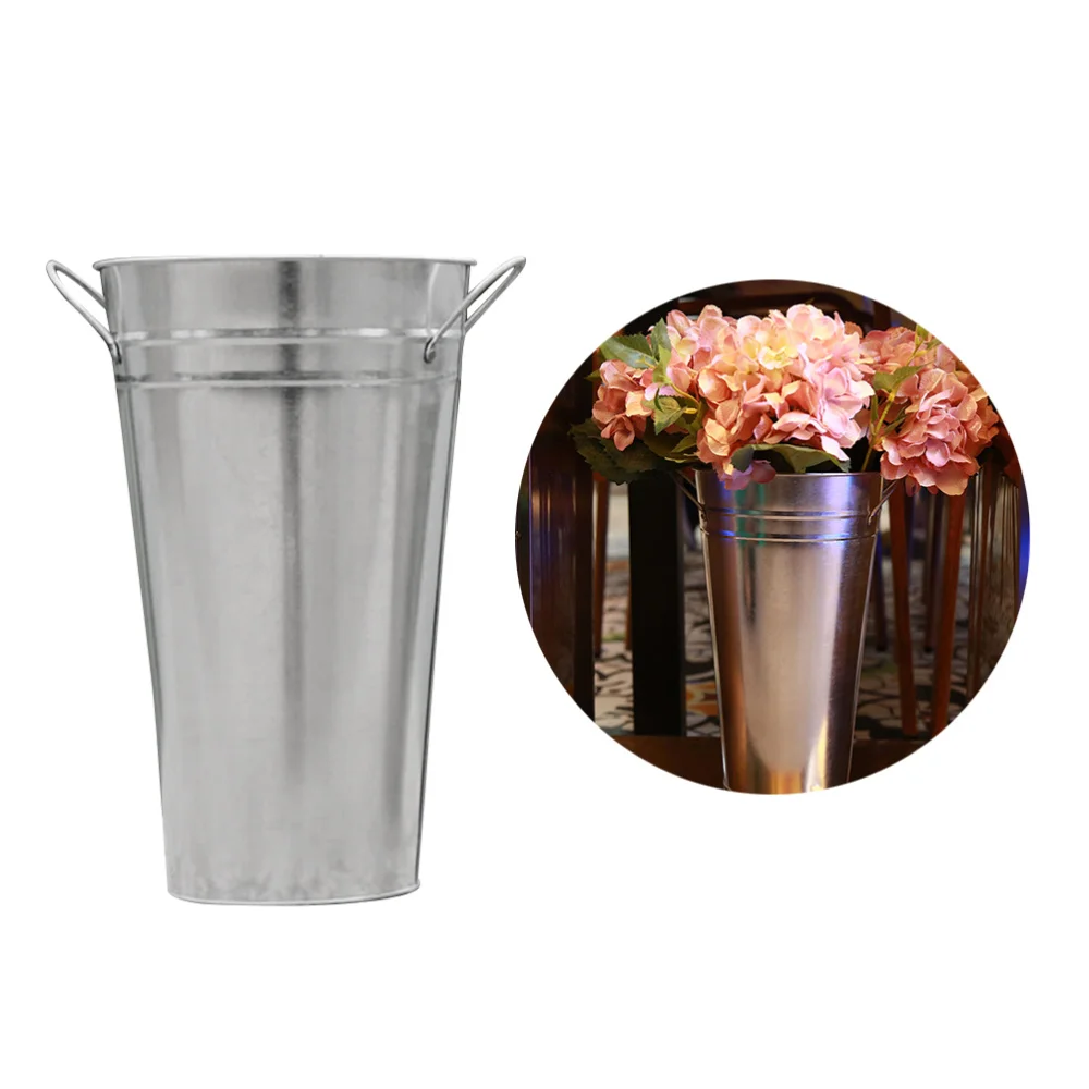 2 Pcs Galvanized Vases French Buckets Metal Tin Flower Pot for DIY Craft and Floral Projects Party Favors Festivities Wedding
2 Pcs Galvanized Vases French Buckets Metal Tin Flower Pot for DIY Craft and Floral Projects Party Favors Festivities Wedding