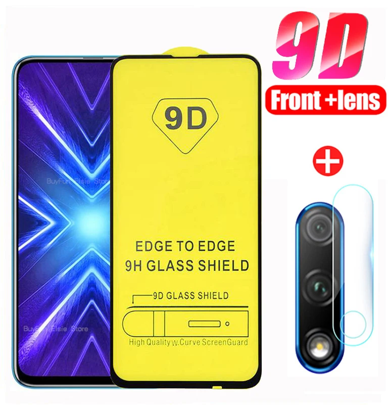 Защитное стекло 2 в 1 для huawei honor 9x глобальная Защитная пленка объектива камеры