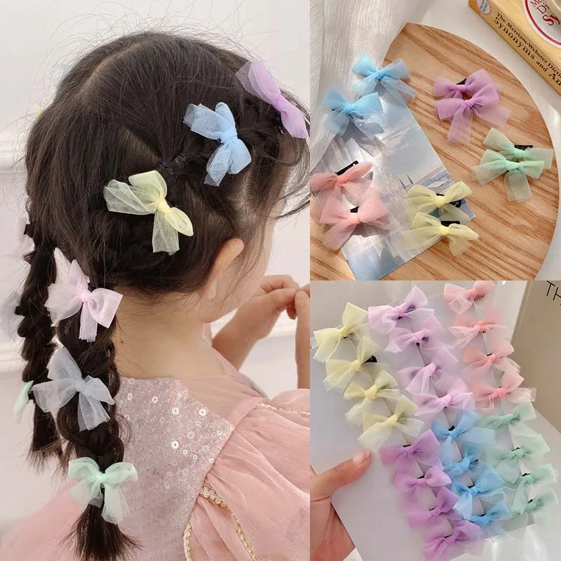 10PCS/Set New Mesh Bow Hairpins Girls Sweet Hair Ornament Kids Cute Bows Clips Children Barrettes Fashion Hair Accessories Party
10PCS/Set New Mesh Bow Hairpins Girls Sweet Hair Ornament Kids Cute Bows Clips Children Barrettes Fashion Hair Accessories Party