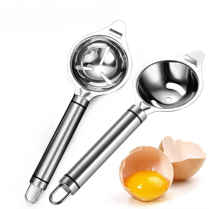2-Size Egg White Separator Filter Tools Stainless Steel Long Handle Funnel Yolk Divider Spoon Kitchen Baking Cooking Accessories
2-Size Egg White Separator Filter Tools Stainless Steel Long Handle Funnel Yolk Divider Spoon Kitchen Baking Cooking Accessories