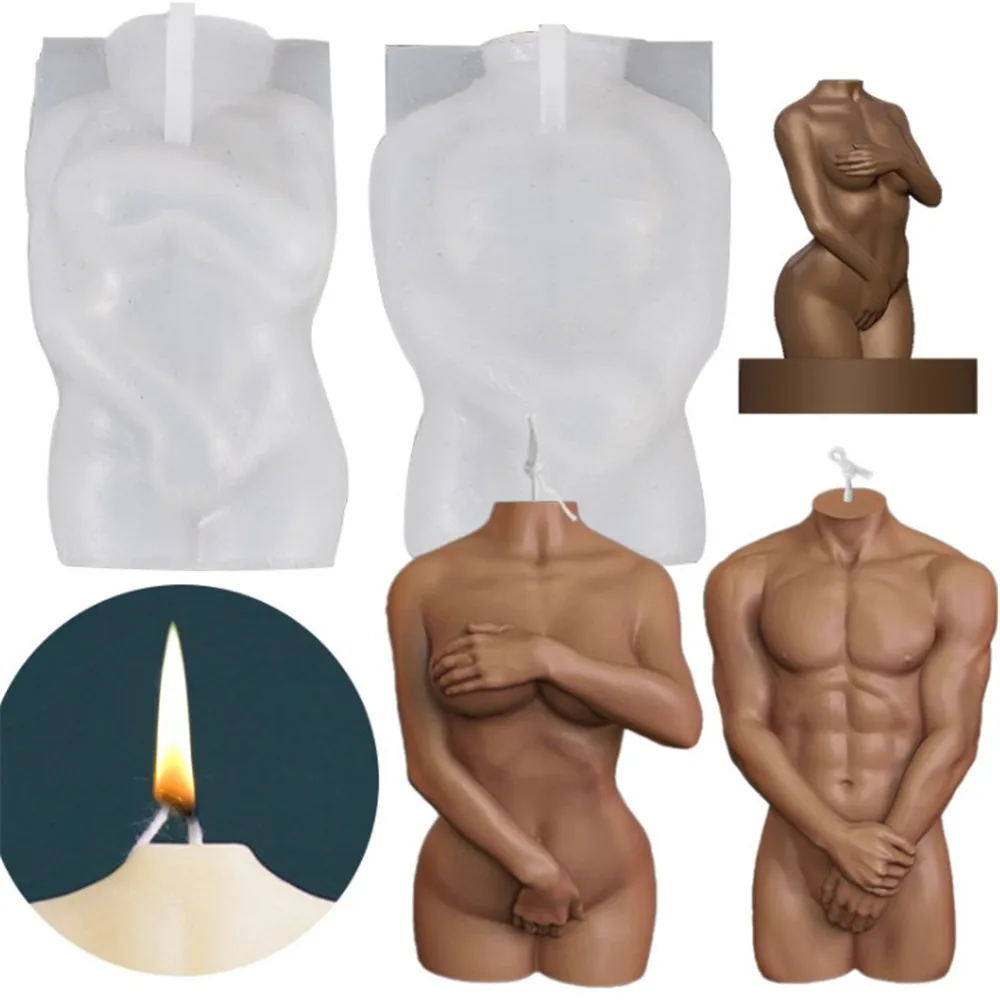 Sexy Human Body Silicone Candle Mold DIY Handmade Male Female Fragrance Candle Making Wax Soap Mould Desk Deco Art Craft Jewelry
Sexy Human Body Silicone Candle Mold DIY Handmade Male Female Fragrance Candle Making Wax Soap Mould Desk Deco Art Craft Jewelry