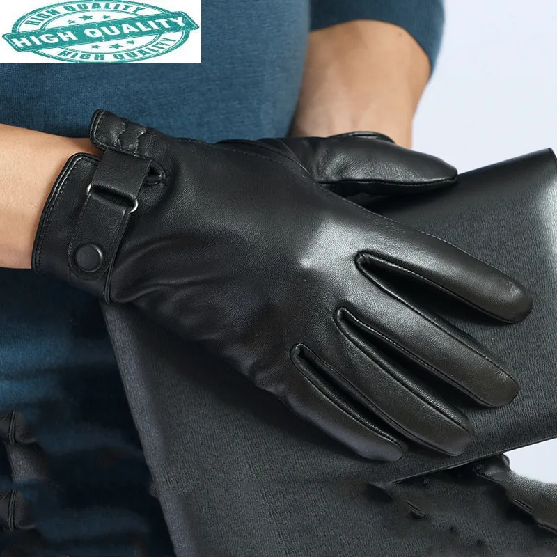 Winter High-end Men Black Real Sheepskin Leather Full Palm Touch Screen Gloves Male Driving Luva SQQ378
Winter High-end Men Black Real Sheepskin Leather Full Palm Touch Screen Gloves Male Driving Luva SQQ378