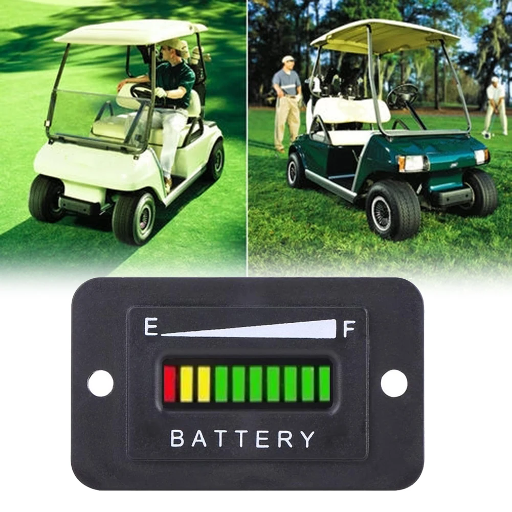 1pcs Waterproof Battery Indicator 48V LED Battery Meter Gauge For EZGO Club Car Golf Cart 10-segment LED Bar Graph Display
1pcs Waterproof Battery Indicator 48V LED Battery Meter Gauge For EZGO Club Car Golf Cart 10-segment LED Bar Graph Display