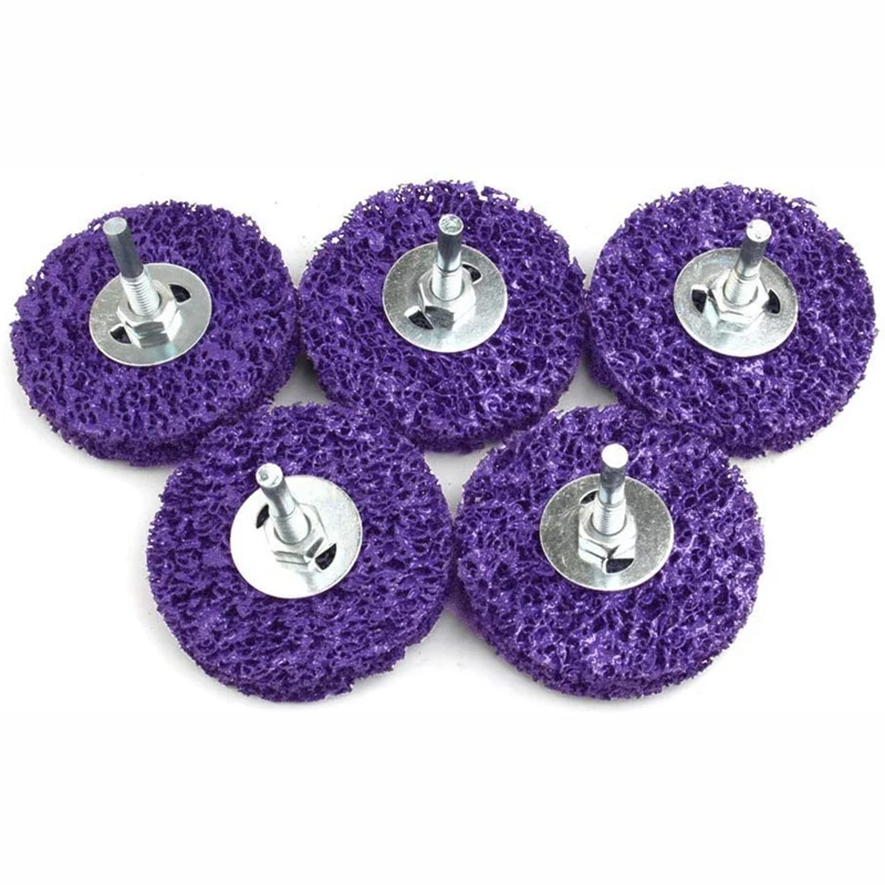 GTBL 5Pcs 3inch Poly Strip Wheel Surface Conditioning Angle Grinder Polishing Disc with 6mm Shank for Rust Paint Remove Clean
GTBL 5Pcs 3inch Poly Strip Wheel Surface Conditioning Angle Grinder Polishing Disc with 6mm Shank for Rust Paint Remove Clean