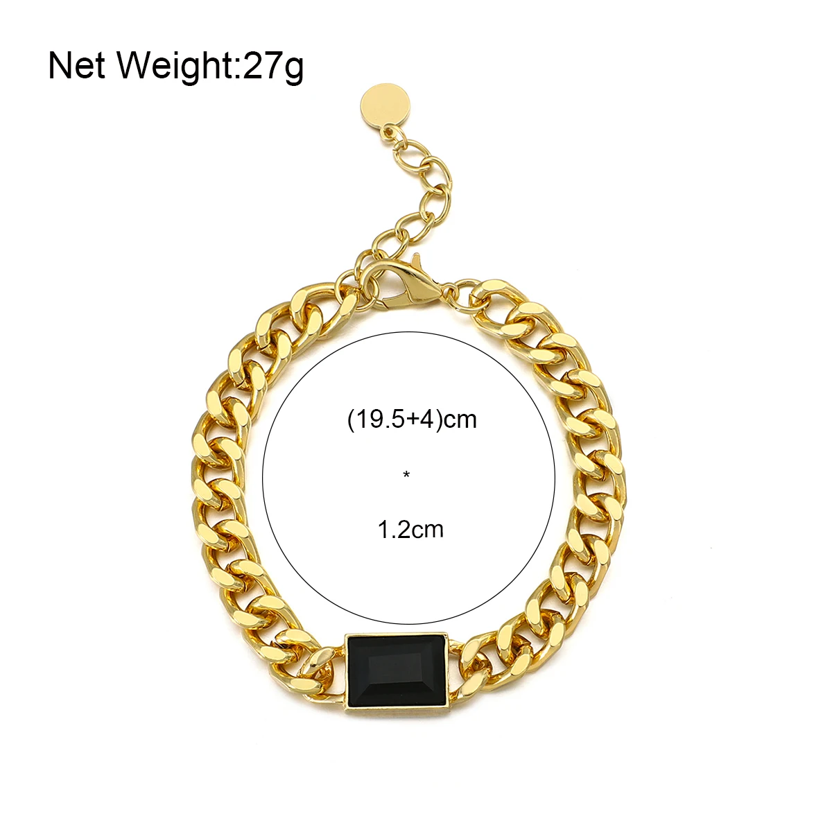 Flashbuy Simple Cuban Thick Cuban Chain Bracelet for Men Women Black Square Acrylic Charm Bracelets Statement Jewelry Pulseira
Flashbuy Simple Cuban Thick Cuban Chain Bracelet for Men Women Black Square Acrylic Charm Bracelets Statement Jewelry Pulseira