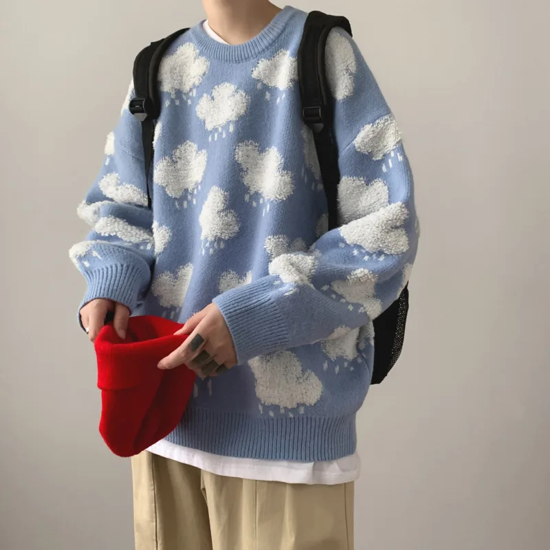 Winter Cloud Sweater Men Warm Fashion Multicolor Knitted Pullover Men Loose Casual Long-sleeved Sweater Mens Jumper Clothes
Winter Cloud Sweater Men Warm Fashion Multicolor Knitted Pullover Men Loose Casual Long-sleeved Sweater Mens Jumper Clothes