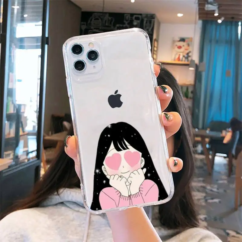 Anime aesthetic girl drawing Phone Case Transparent for iPhone 6 7 8 11 12 s mini pro X XS XR MAX Plus cover funda shell
Anime aesthetic girl drawing Phone Case Transparent for iPhone 6 7 8 11 12 s mini pro X XS XR MAX Plus cover funda shell